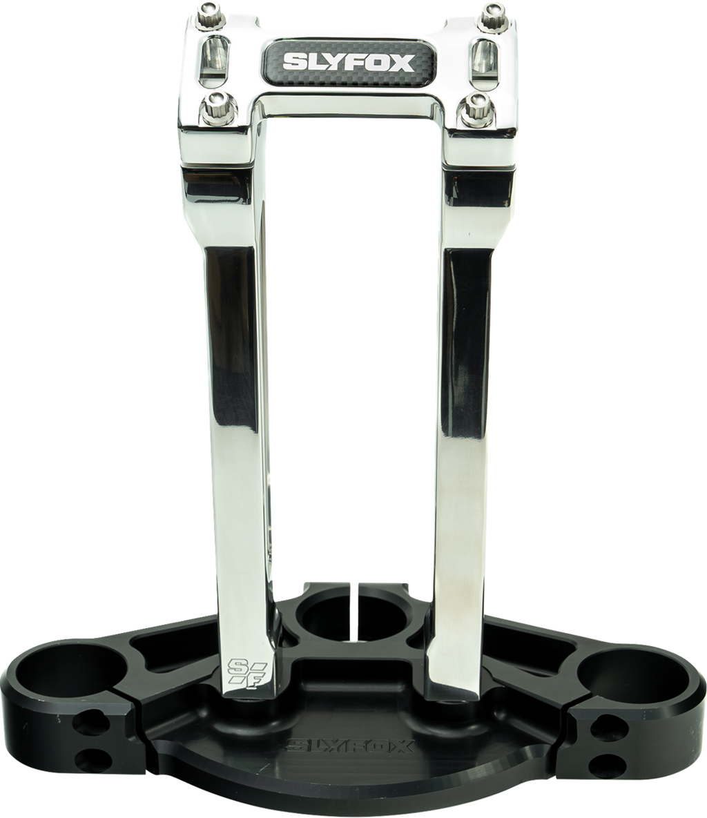 Handlebar Riser Kit - Straight - 1-1/8" Clamping - 10" Rise - Raw