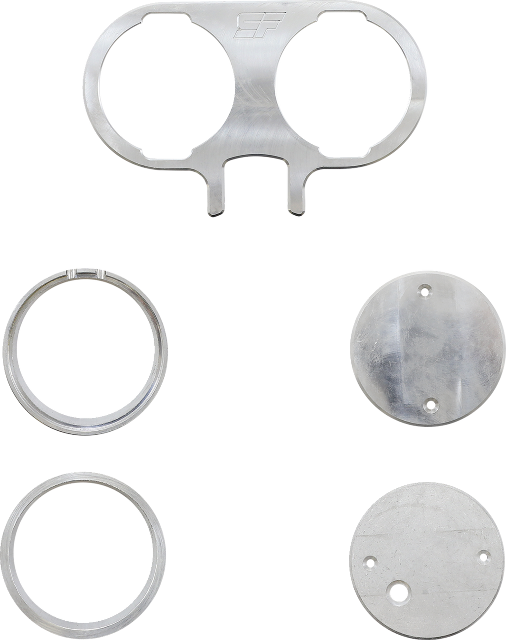 Gauge Mount - Dual - Unfinished - HD Softail/Touring/Trike '18-'22