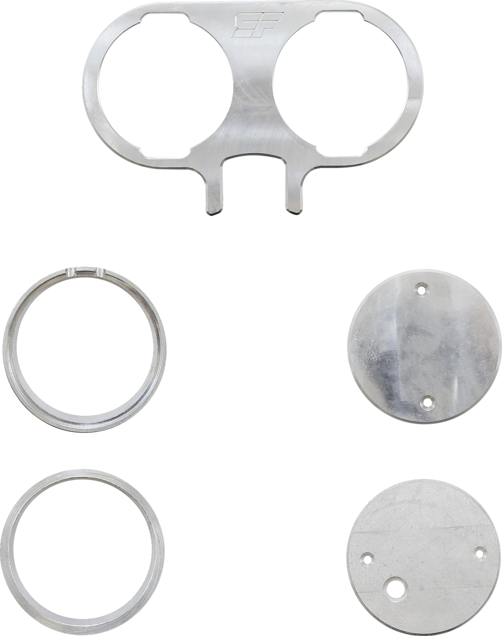 Gauge Mount - Dual - Unfinished - HD Softail/Touring/Trike '18-'22