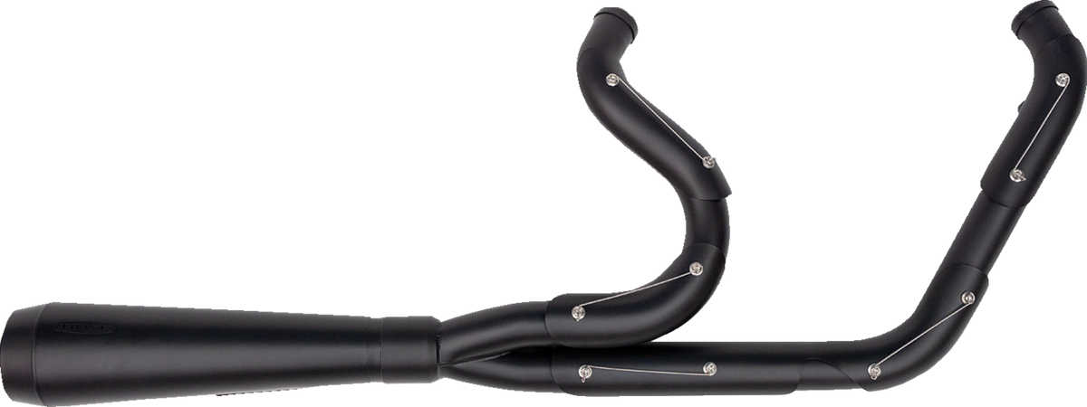 2-into-1 Assault Exhaust System - Full Black on Black