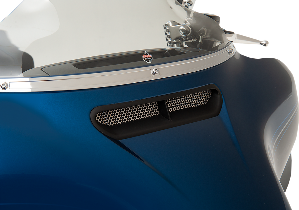 Fairing Vent Screen - Round - Chrome - FLHT/FLHX