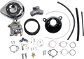 Super G Carburetor with Stealth Air Cleaner Kit - Chrome - Evolution Big Twin