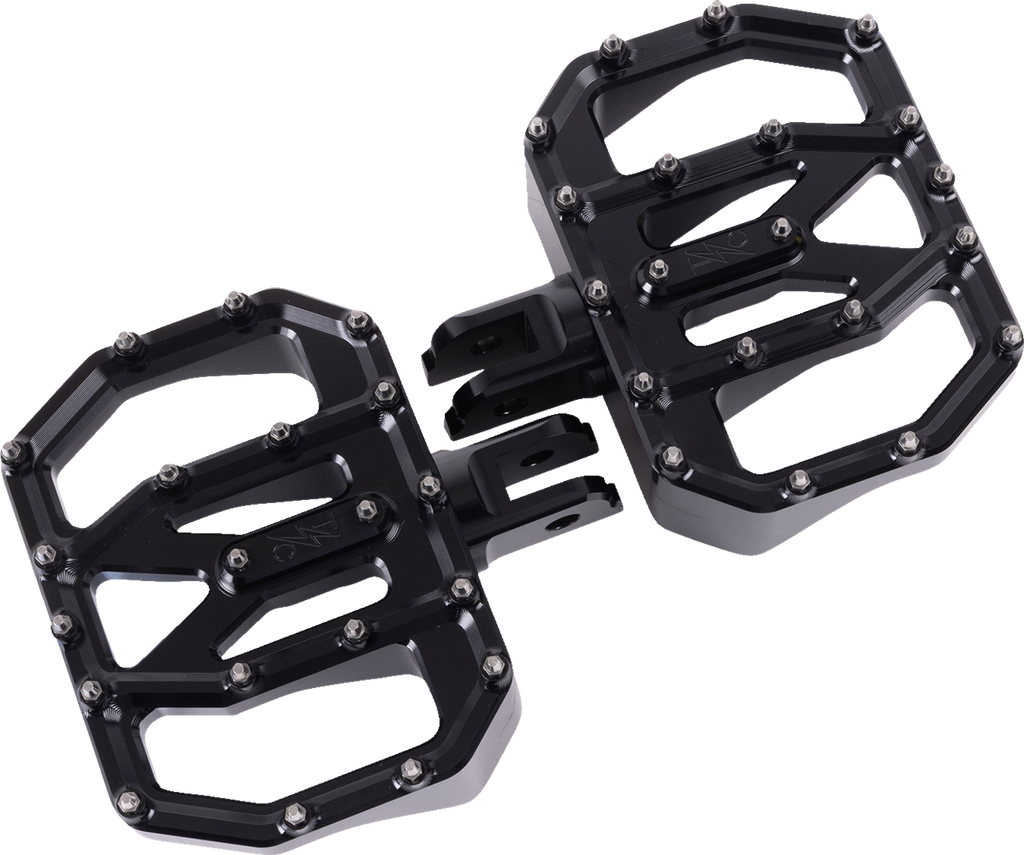 Mini Aggressor Floorboards - Black - Front