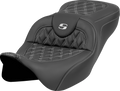 Roadsofa™ Seat - Lattice Stitch - Silver Stitch - w/o Backrest - FL '08-'23