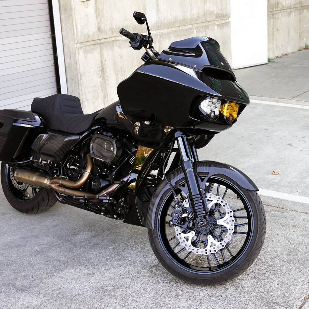 Front Fender - Wrapper - 21" - Carbon Fiber/Gloss - HD Touring '14-'25
