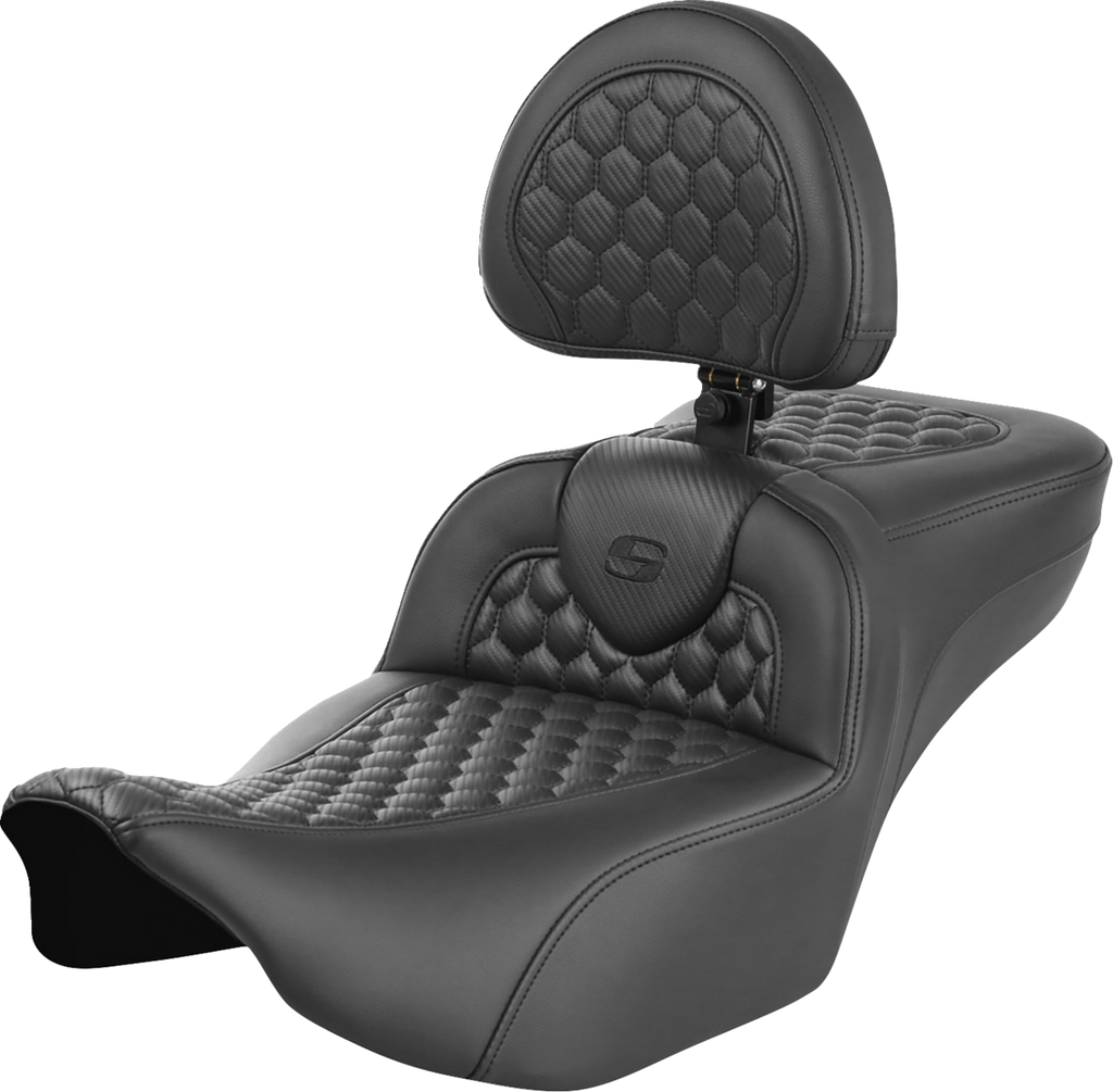 Roadsofa™ Extended Reach Seat - with Backrest - Honeycomb - FLTR/FLHX '23-'24