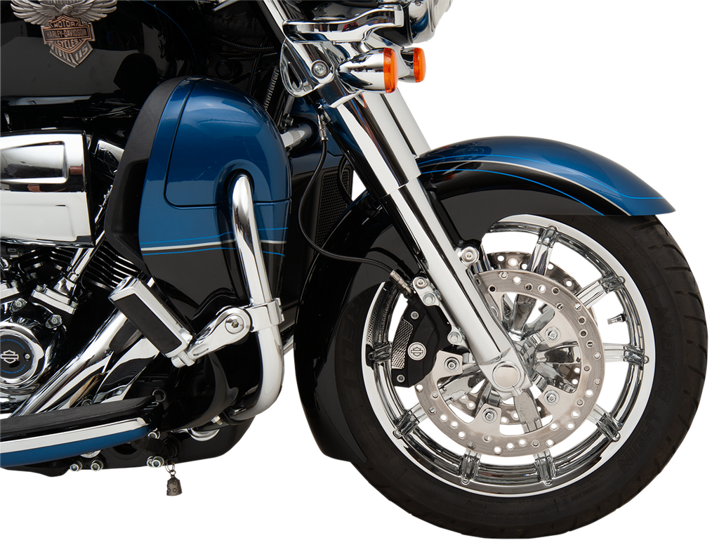 Axle Kit - Flush Mount - Front - Black w/Polished End Caps