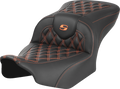 RoadSofa™ Seat - without Backrest - Carbon Fiber - Orange Stitch - FL/FX '23-'24