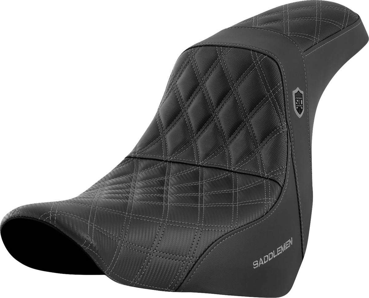 Pro Series SDC Performance Seat - w/o Backrest - Gray Stitch - FL/FX '18-'20
