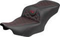 Roadsofa™ Seat - without Backrest - Red Stitch - FLH/FLT '23-'25