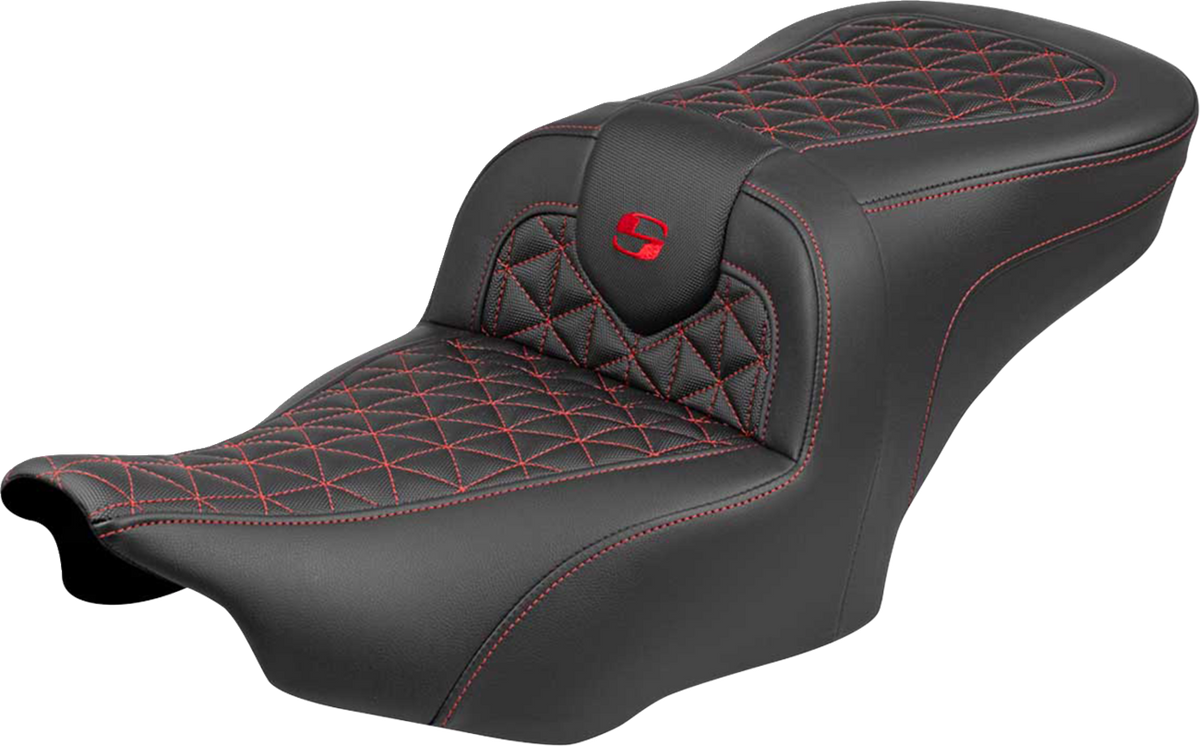 Roadsofa™ Seat - without Backrest - Red Stitch - FLH/FLT '23-'25