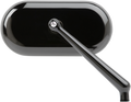 Mirror - Side View - Oval - Black - Right