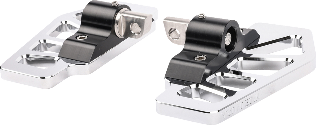 Apex Mini Floorboards - Male Mount - Chrome - Dyna/FXR/Softail/Sportster