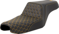 Step-Up Seat - Honeycomb - Gold Stitching - 3.3 Gal Tank - Sportster '04-'22