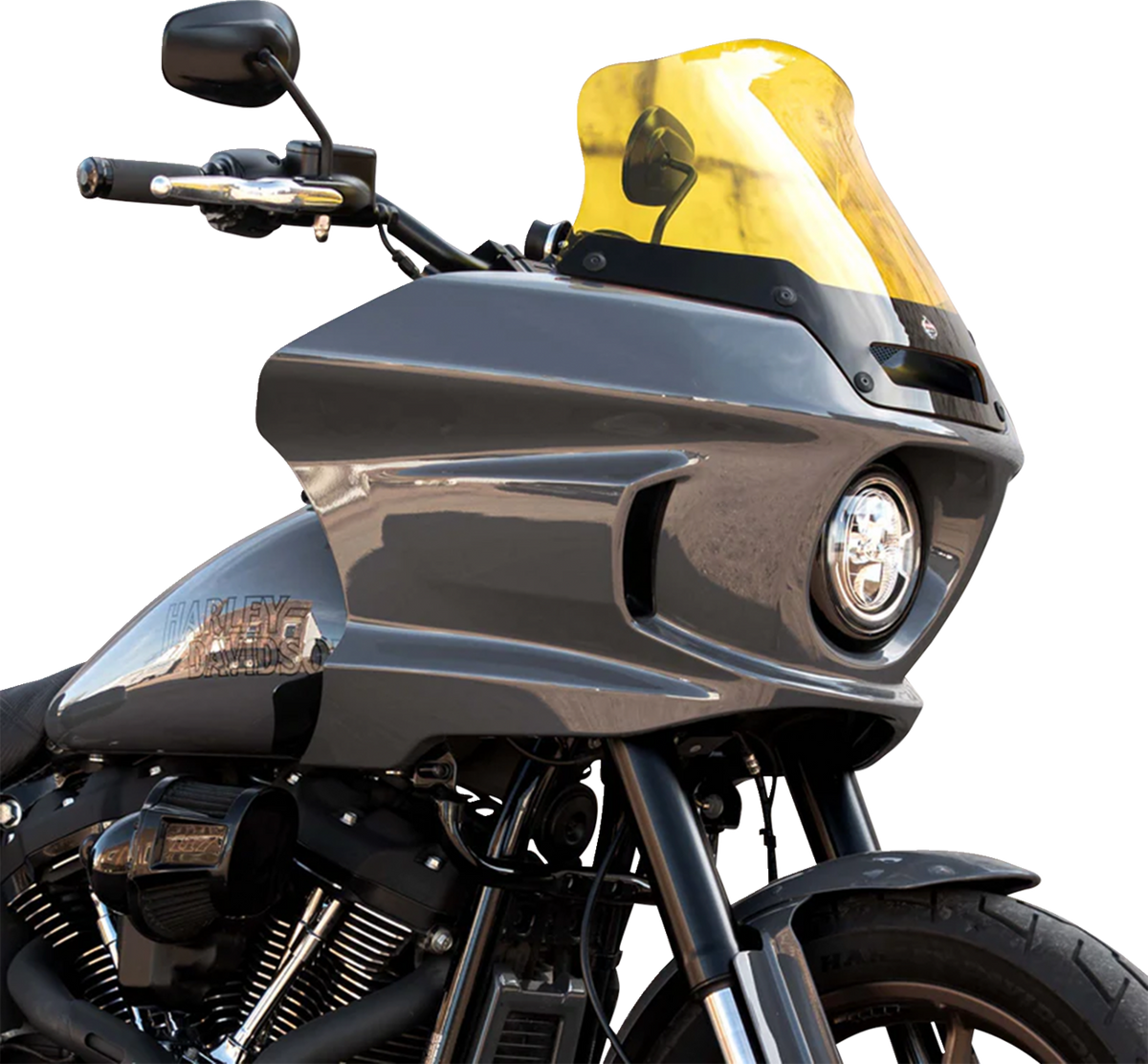 Kolor Flare® Windshield - 8" - Yellow - '22-'26 FXLRST
