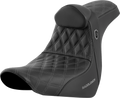 Pro Series SDC Performance Seat - w/ Backrest - Gray Stitch - FL/FX '18-'23