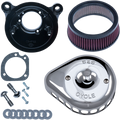Mini Teardrop Stealth Air Cleaner Kit - Chrome