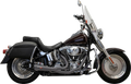 2-into-1 Ripper Exhaust System - Short - Black - Twin Cam So