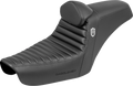 Step-Up Seat - Gripper - Tuck-n-Roll - Black - with Backrest - FXD '96-'03