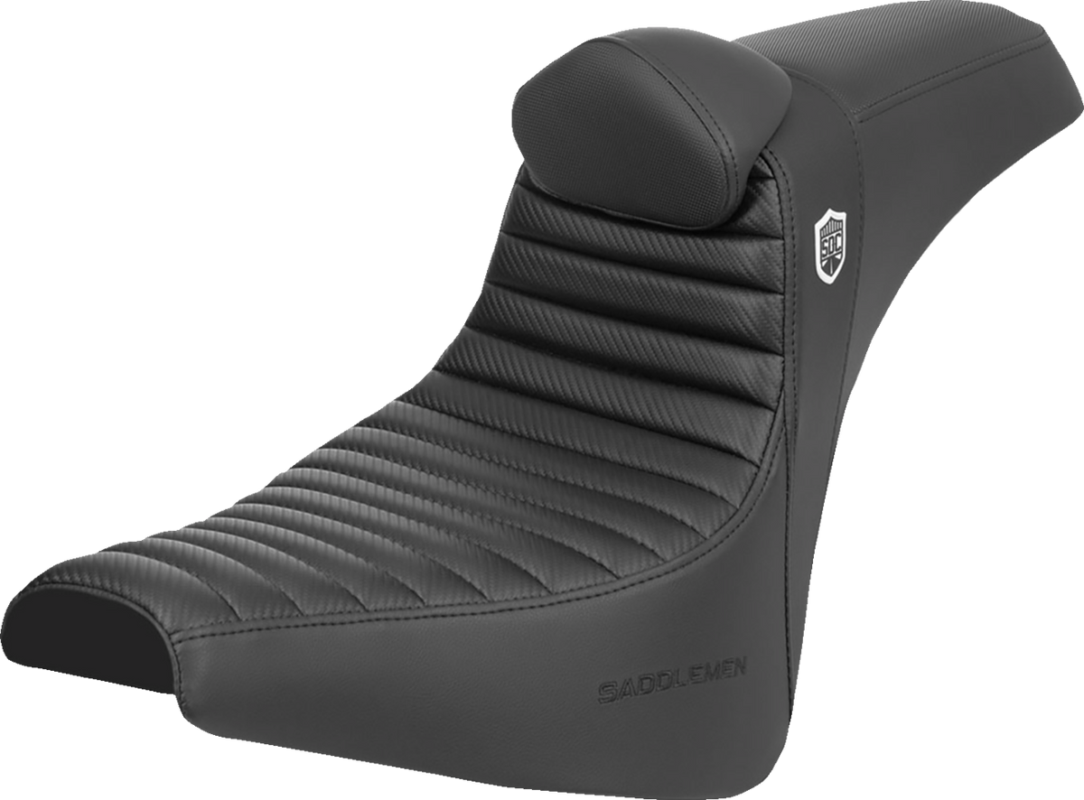 Pro Series SDC Performance Seat - w/ Backrest - Tuck-n-Roll/Carbon Fiber - Gripper - FX '18-'24
