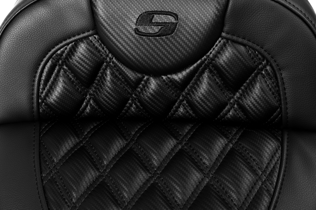 Roadsofa™ Extended Reach Seat - without Backrest - Lattice Stitch - Carbon Fiber - FL '08-'23