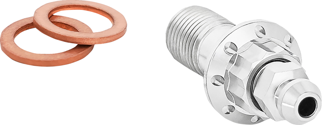 Banjo Bolt with Bleeder - 10 mm - Polished
