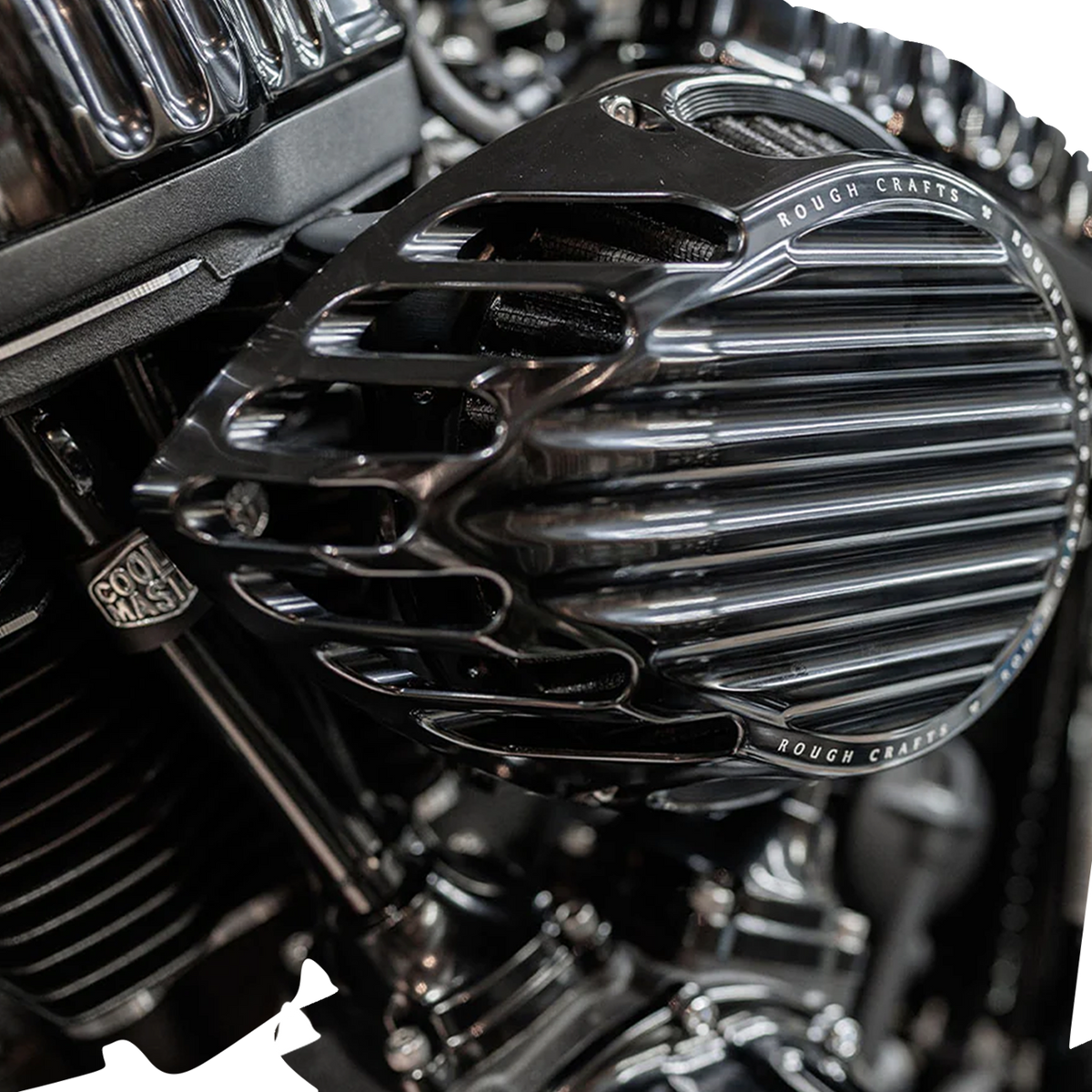 Rough Craft Air Cleaner Kit - Black