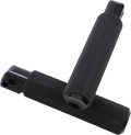 Passenger Knurled Foot Pegs - Black - FL/FX '18-'25