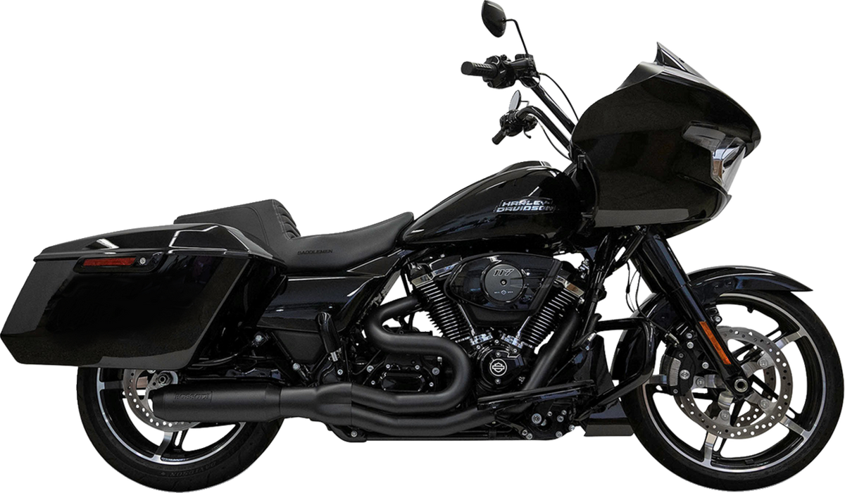 2-into-1 Mid-Length Super Bike Exhaust System - 4" Muffler -