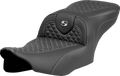Roadsofa™ Seat - Dragon Scale Stitch - Silver Stitch - w/o Backrest - FLTR/FLHX '23-'24