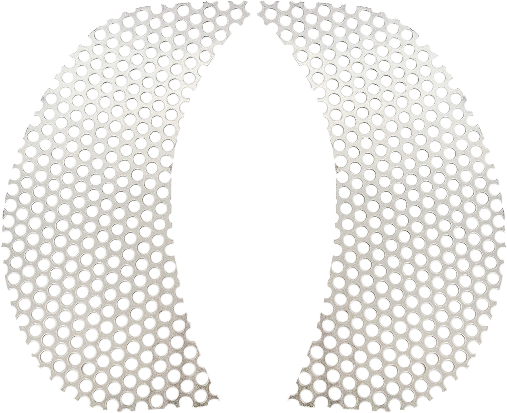 Fairing Vent Screen - Round - Chrome - FLTR
