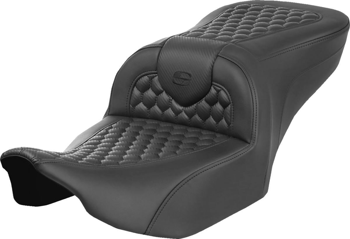 Heated RoadSofa™ Seat - Honeycomb Stitch - w/o Backrest - FLH/FLT '23-'24