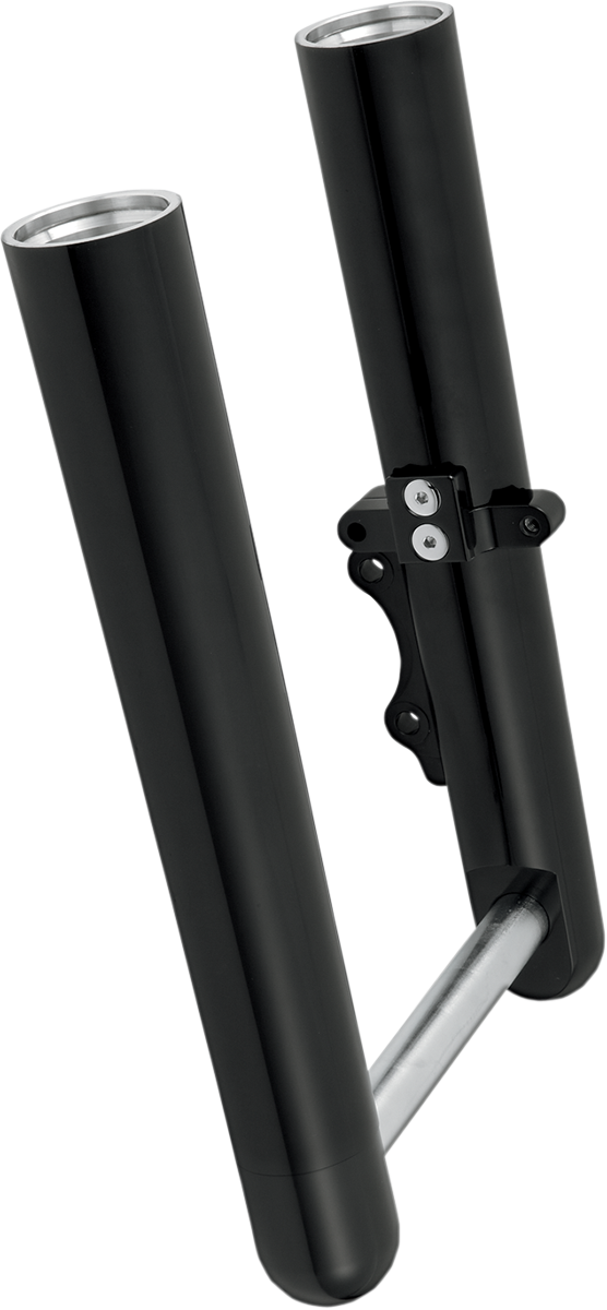 Fork Legs - Black Anodized - Hot Legs - Custom Single Disc - Smooth - '00-'06 FLST