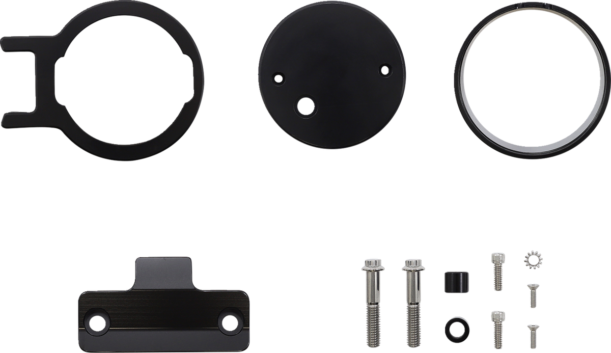 Gauge Mount - Single - Black - HD Softail/Touring/Trike '18-'22