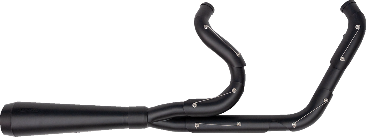 2-into-1 Assault Exhaust System - Full Black on Black