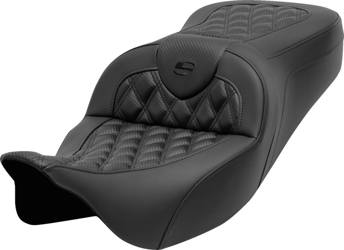 Roadsofa™ Seat - without Backrest - Lattice Stitch - Carbon Fiber - FL '08-'23