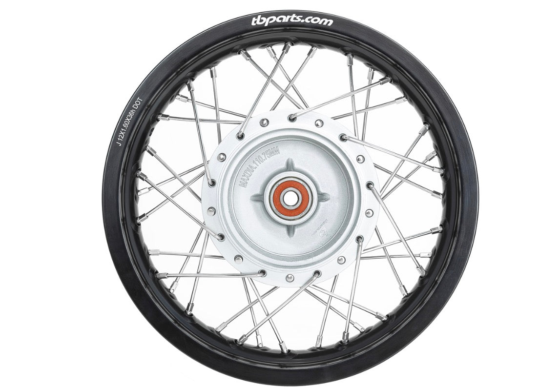 TBW9224 TB Wheel Assembly Set, HD Aluminum Rims, HD spokes – All KLX110