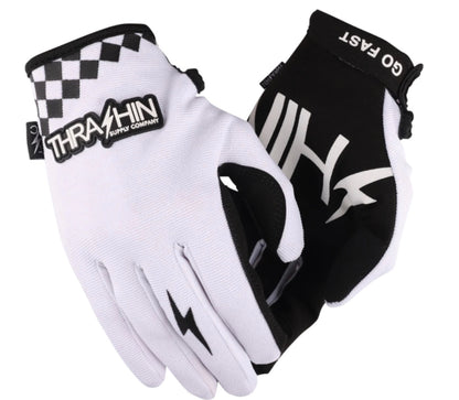 THRASHIN SUPPLY CO SV1-10-09 Go Fast Stealth Gloves - White