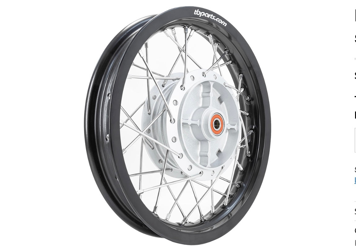 TBW9224 TB Wheel Assembly Set, HD Aluminum Rims, HD spokes – All KLX110