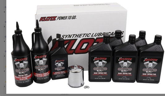 KLOTZ OIL KH 108 Premium Oil Change Kit - Twin Cam/M8