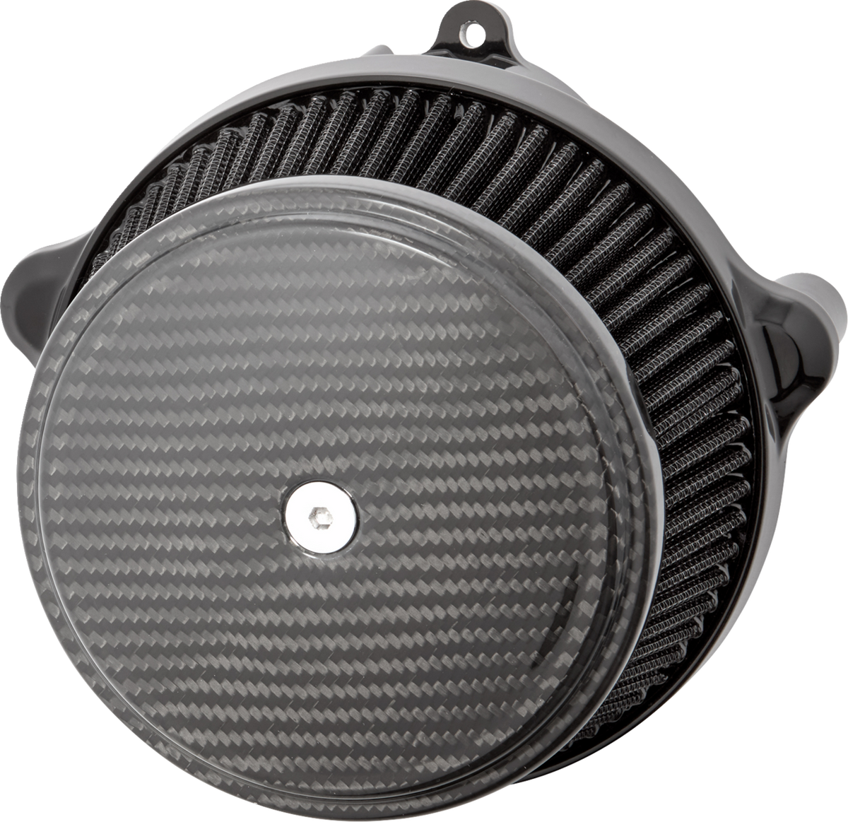 Arlen Ness 1010-3261 Big Sucker™ Stage 1 Air Cleaner Kit with Cover - Carbon - Black