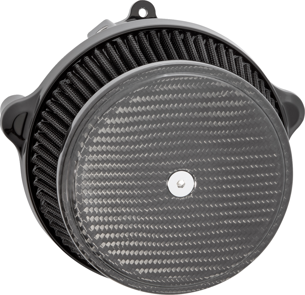 Arlen Ness 1010-3261 Big Sucker™ Stage 1 Air Cleaner Kit with Cover - Carbon - Black