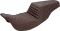 Step-Up Seat - Front Tuck-n-Roll/Rear Lattice Stitch - Brown - FL '08-'24
