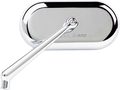 Arlen Ness 0640-1333 Mirror - Side View - Oval - Chrome - Left