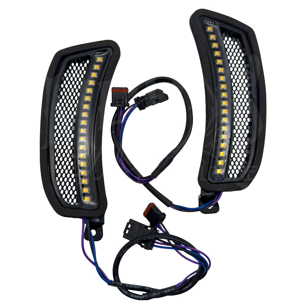 MOONSMC® // Moons Motorcycle Culture FXLRST-VENT-LIGHTS MOONSMC® Softail Low Rider ST FXLRST Fairing Vent LED Lights