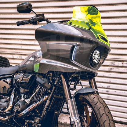 MOONSMC® 8.5 inch Softail FXLRST Windshield with Recurve