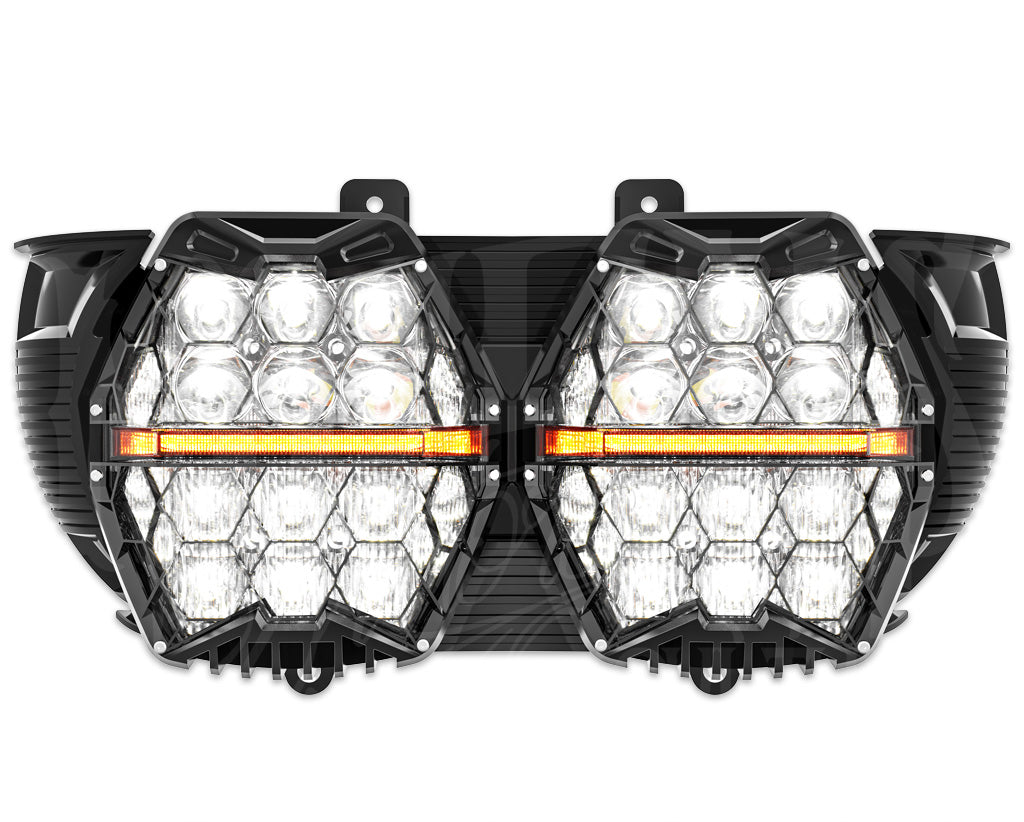 MOONSMC® HexBeam Pro Series 2015-2023 Road Glide LED Headlight