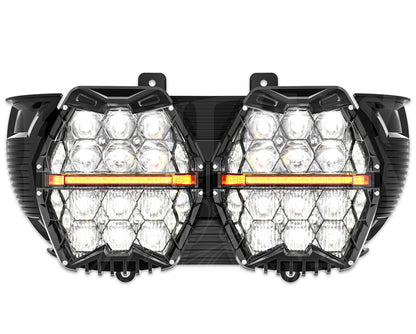 MOONSMC® HexBeam Pro Series 2015-2023 Road Glide LED Headlight
