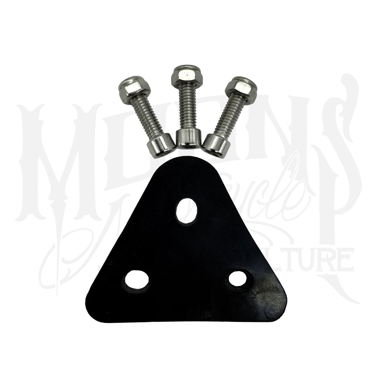MOONSMC® // Moons Motorcycle Culture LAYDOWN-LICENSE-PLATE-FRAME-BLACK MOONSMC® Gloss Black Curved Laydown License Plate Mount with Frame