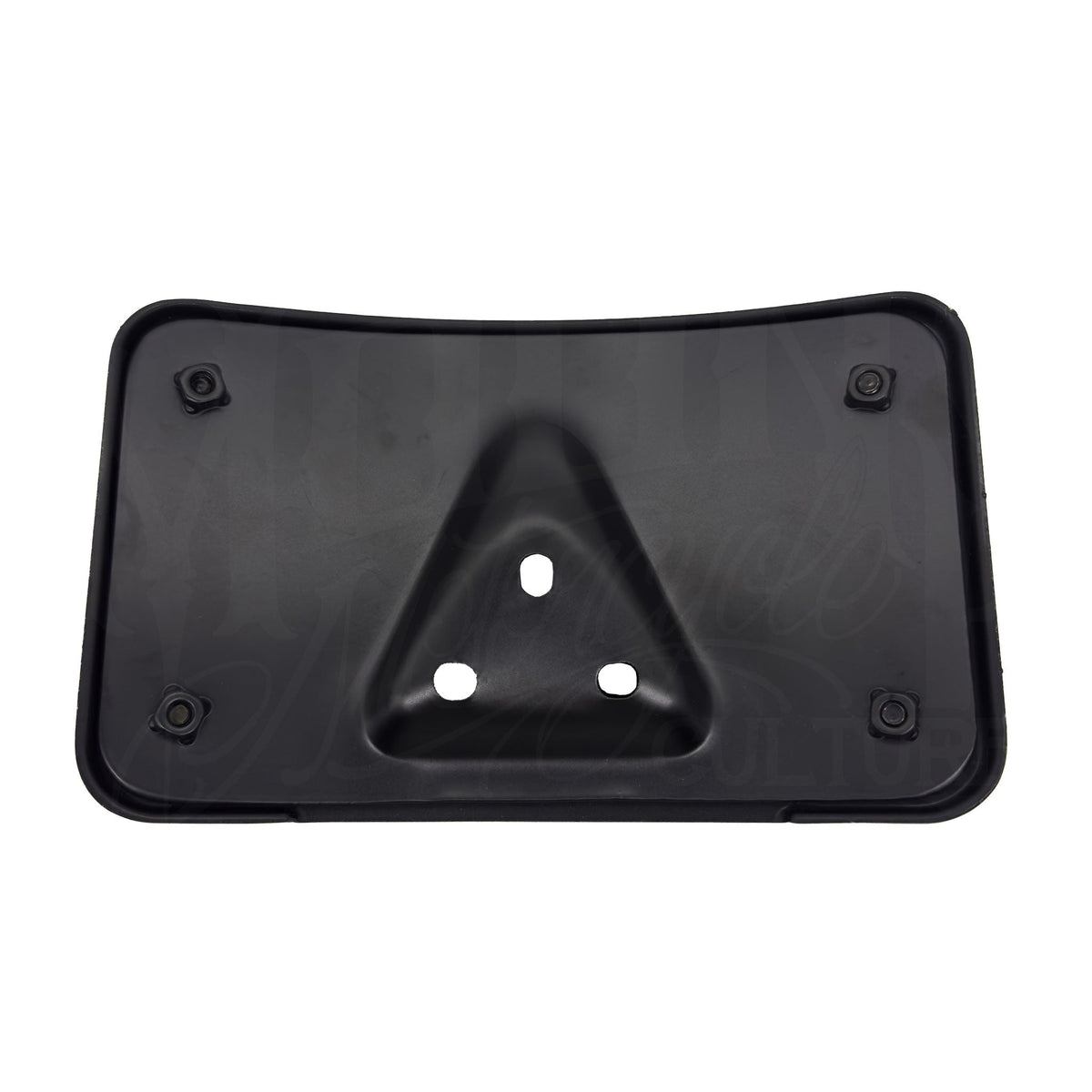 MOONSMC® // Moons Motorcycle Culture LAYDOWN-LICENSE-PLATE-FRAME-BLACK MOONSMC® Gloss Black Curved Laydown License Plate Mount with Frame